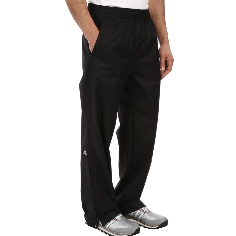 adidas Golf Men's Climastorm Essential Packable Rain Pants, Black, X-Large